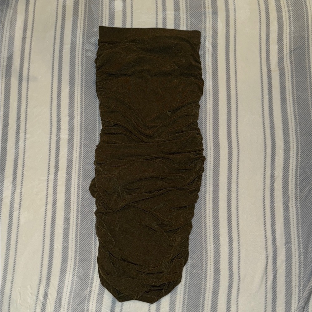 Forever 21 Olive Textured Skirt